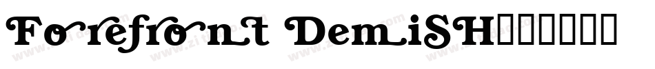 Forefront DemiSH字体转换